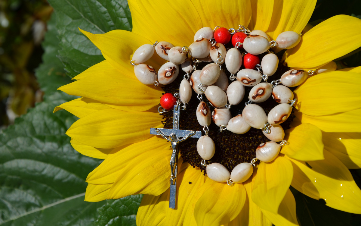 Monstranzbohnen-Rosenkranz