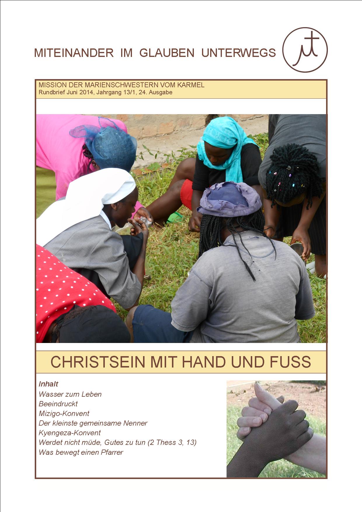 Christsein mit Hand und Fuß