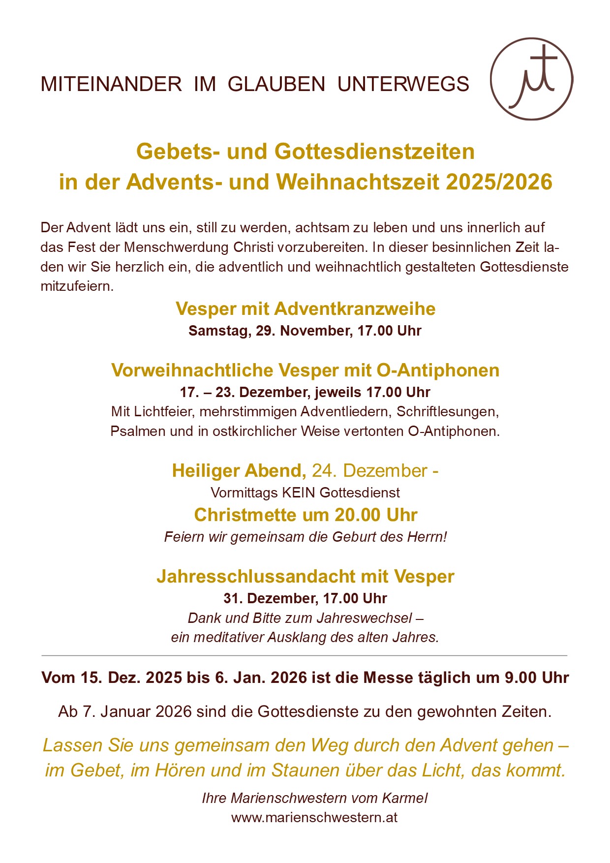 Advent & Weihnachten 2025/26