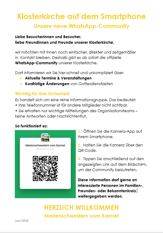 Klosterkirche auf dem Smartphone